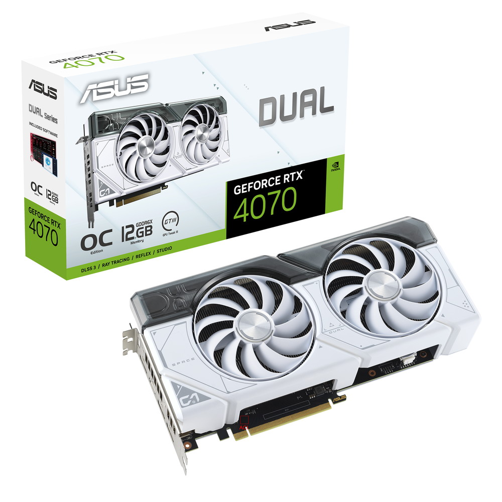 NVIDIA Geforce RTX 4070搭載グラフィックカード「DUAL-RTX4070-O12G NVIDIA Geforce RTX 4070搭載グラフィックカード「DUAL-RTX4070-O12G
